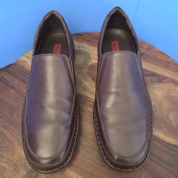 Pikolinos Loafer Slip-On Soft Supple Leather Rich Brown Men's EU 45 US 12 - Picture 10 of 11